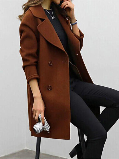 Emily | Elegant Black Trench Coat Women 2