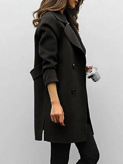 Emily | Elegant Black Trench Coat Women 3