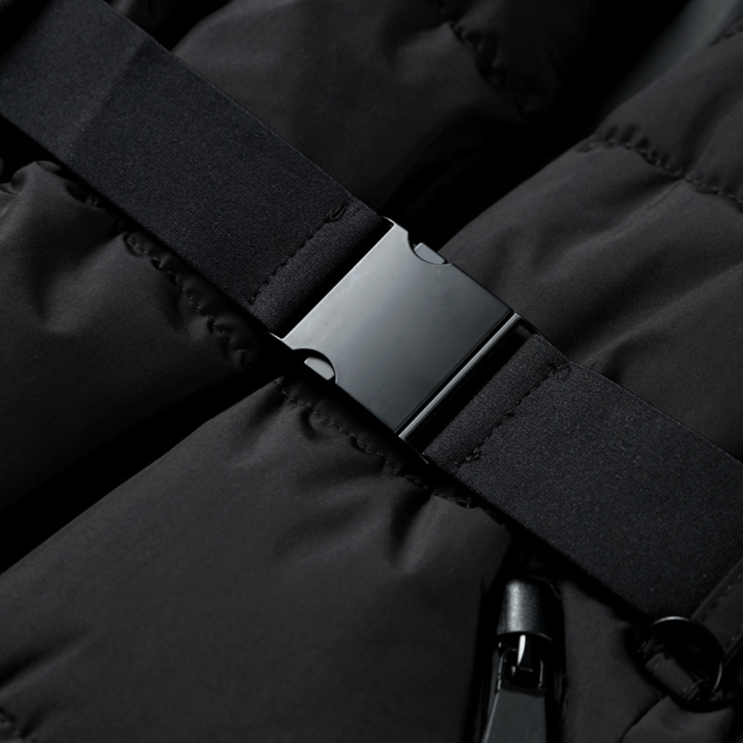 Emily | Sleek Black Waterproof Puffer Jacket 3