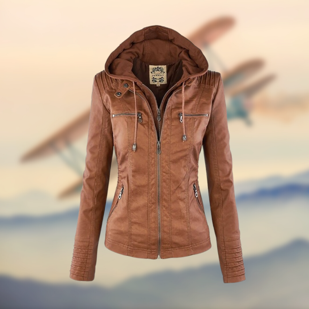 Emily | Stylish Functional Leather Jacket Women 0