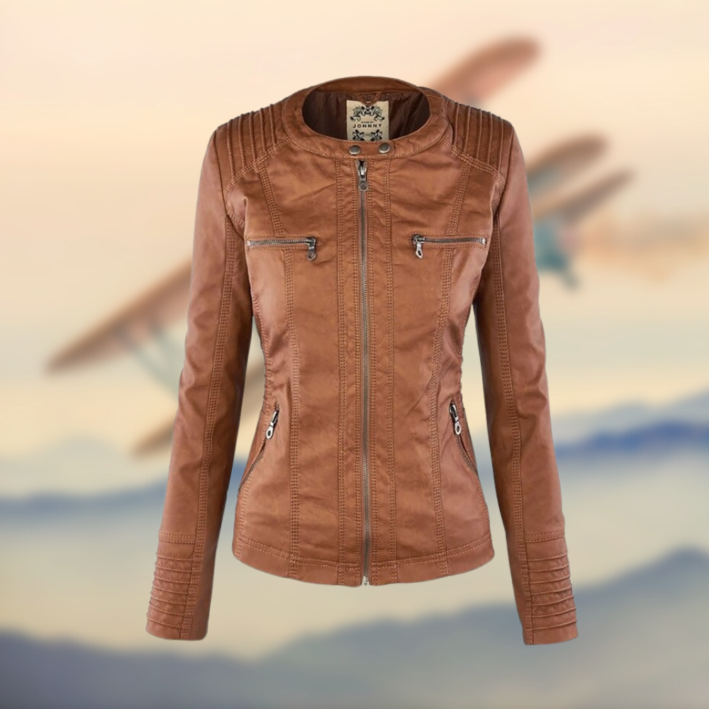 Emily | Stylish Functional Leather Jacket Women 1
