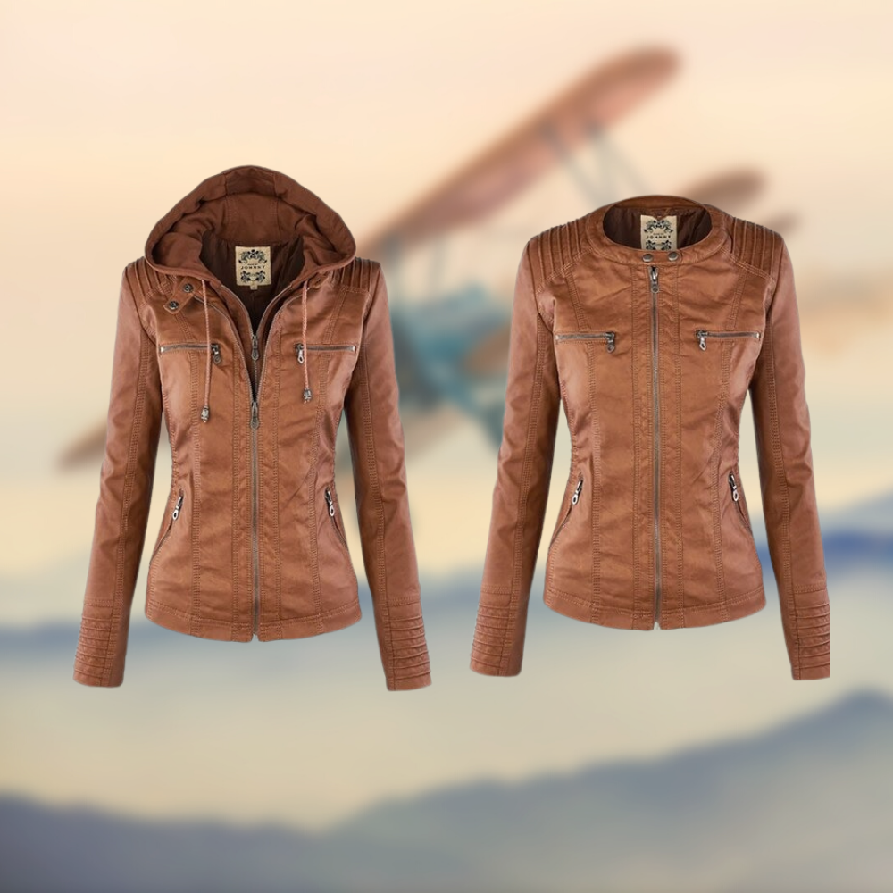 Emily | Stylish Functional Leather Jacket Women 2
