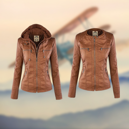 Emily | Stylish Functional Leather Jacket Women 2