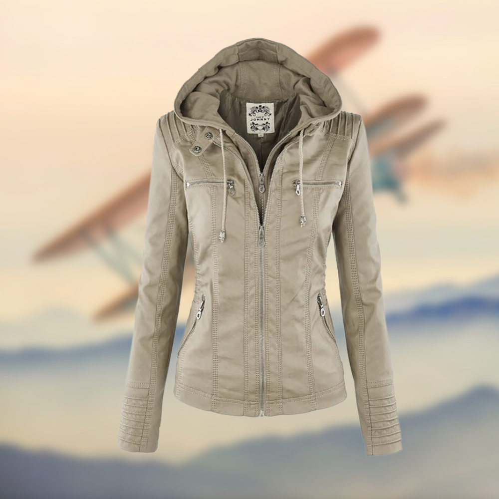 Emily | Stylish Functional Leather Jacket Women 3