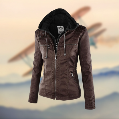 Emily | Stylish Functional Leather Jacket Women 4