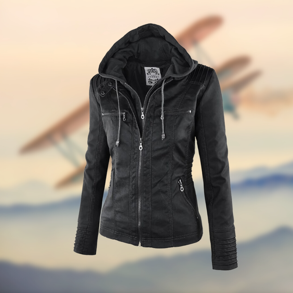 Emily | Stylish Functional Leather Jacket Women 5