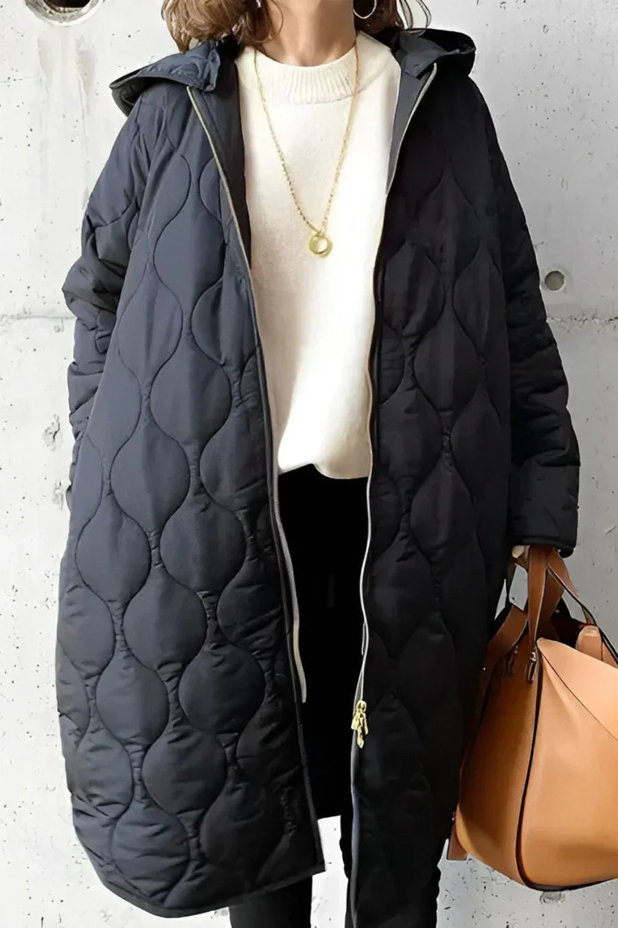 Emily | Stylish Lightweight Long Puffer Coat 2