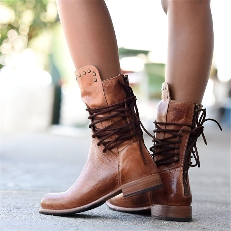 Emily | Stylish Rugged Mid Calf Boots for Women 3