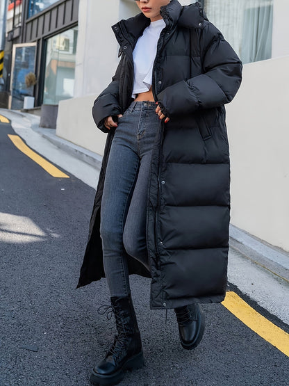 Emily | Stylish Warm Black Puffer Jacket 2