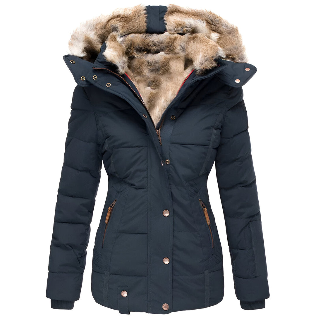 Emily | Stylish Warm Black Puffer Jacket 3