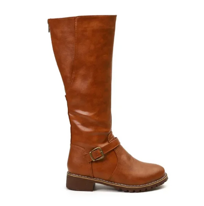 Emma | Elegant Brown Knee High Boots 5