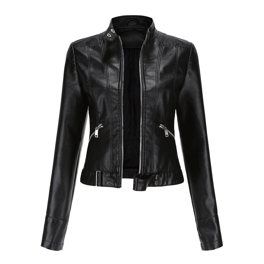 Emma | Stylish Fitted Leather Jacket Women 0