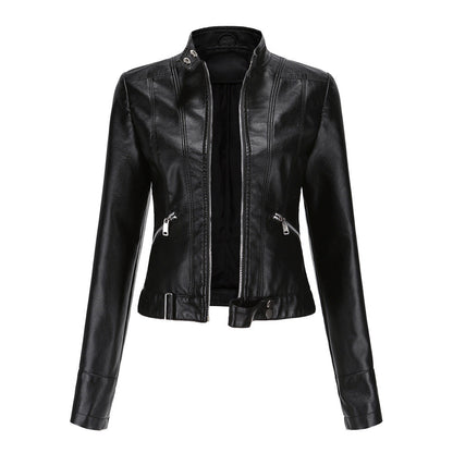 Emma | Stylish Fitted Leather Jacket Women 0