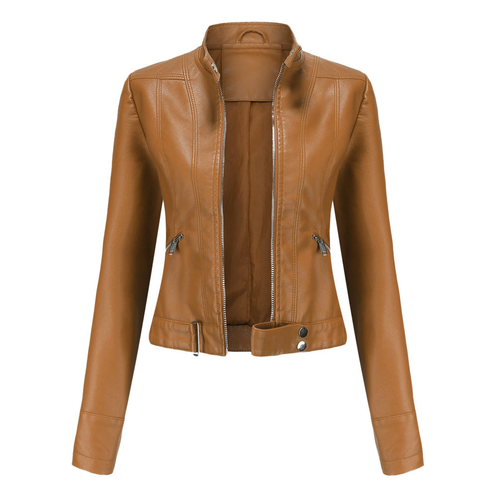 Emma | Stylish Fitted Leather Jacket Women 1