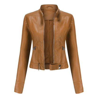 Emma | Stylish Fitted Leather Jacket Women 1
