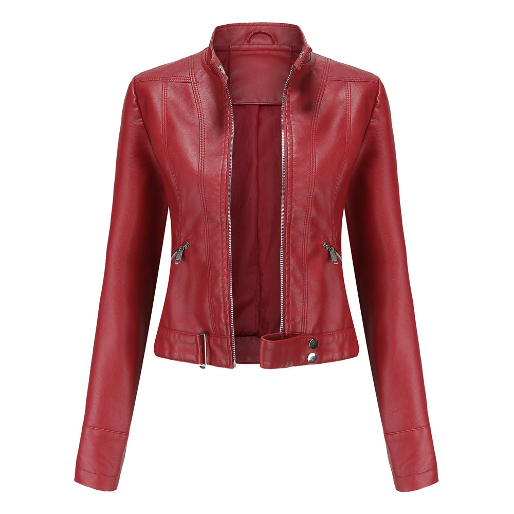 Emma | Stylish Fitted Leather Jacket Women 4