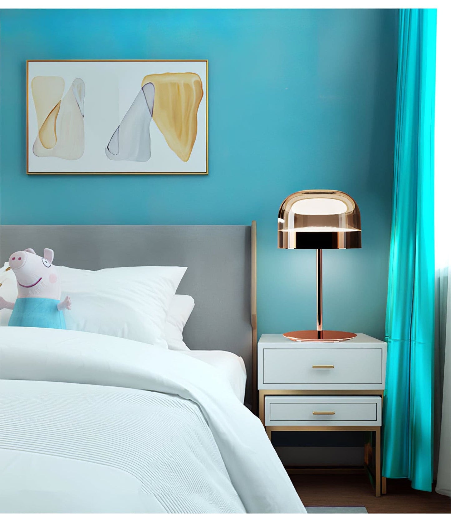 SereneGlow - Lampada da Tavolo con Design Armonioso e Diffusione di Luce Morbida