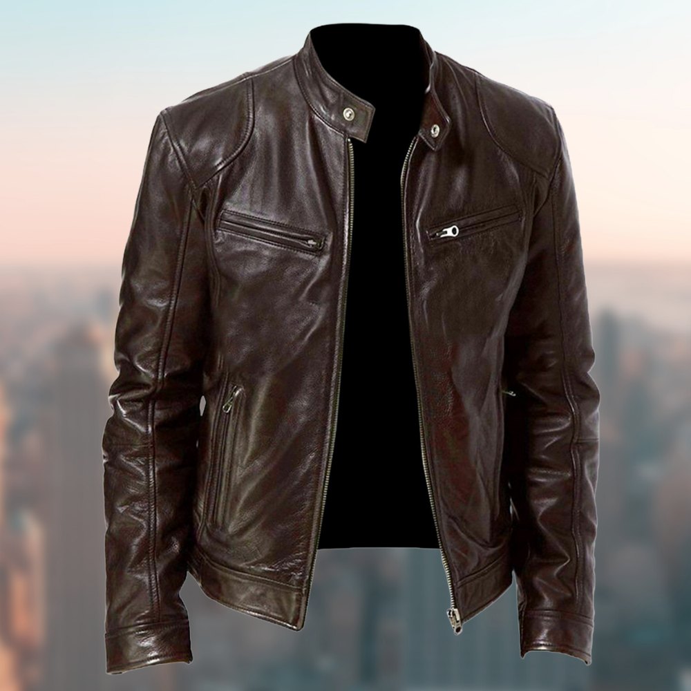 Ethan | Elegant Durable Men's Leather Jacket 2