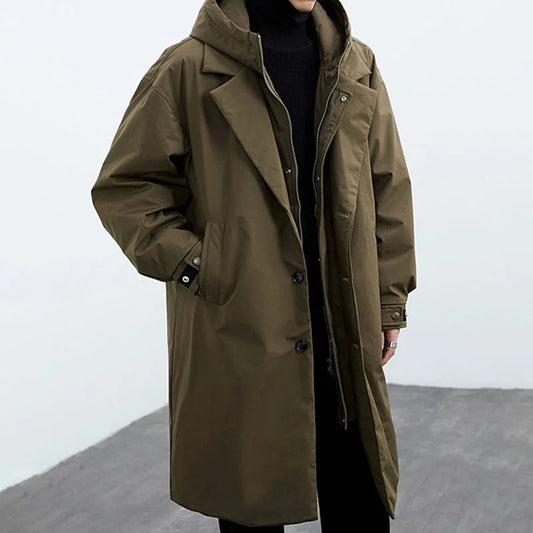 Ethan | Stylish Warm Waterproof Men's Trench Coat 0