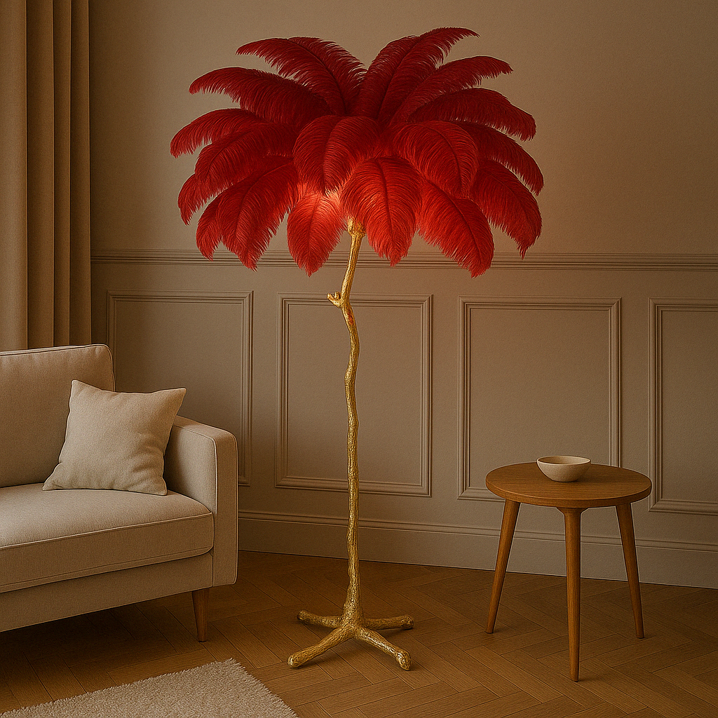 Feather floor lamp 1