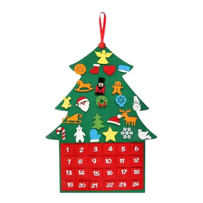 FeltTree | Charming Festive Advent Calendar with 24 Pockets for Christmas 1
