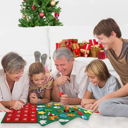 FeltTree | Charming Festive Advent Calendar with 24 Pockets for Christmas 3