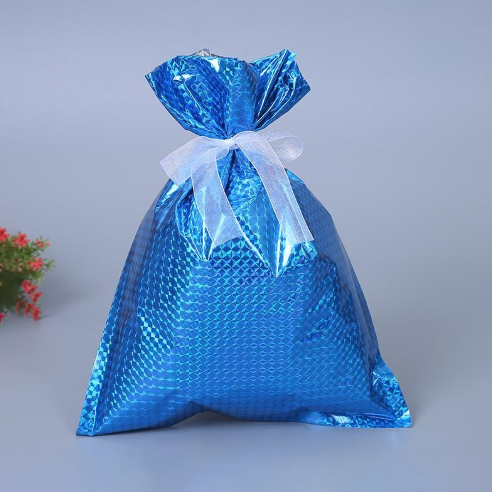 FestiWrap | Vibrant Reusable Foil Christmas Gift Bags Set for Easy Wrapping 7