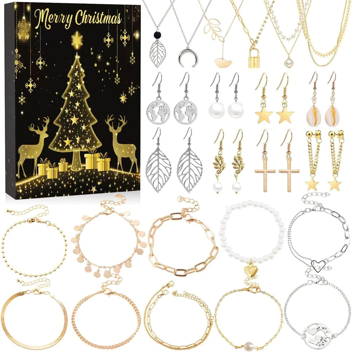 FestivaJoy | Enchanting Colorful Advent Calendar with 24 Unique Accessories 2