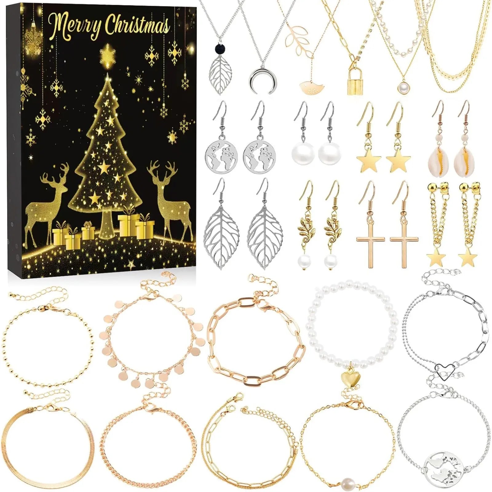 FestivaJoy | Enchanting Colorful Advent Calendar with 24 Unique Accessories 2
