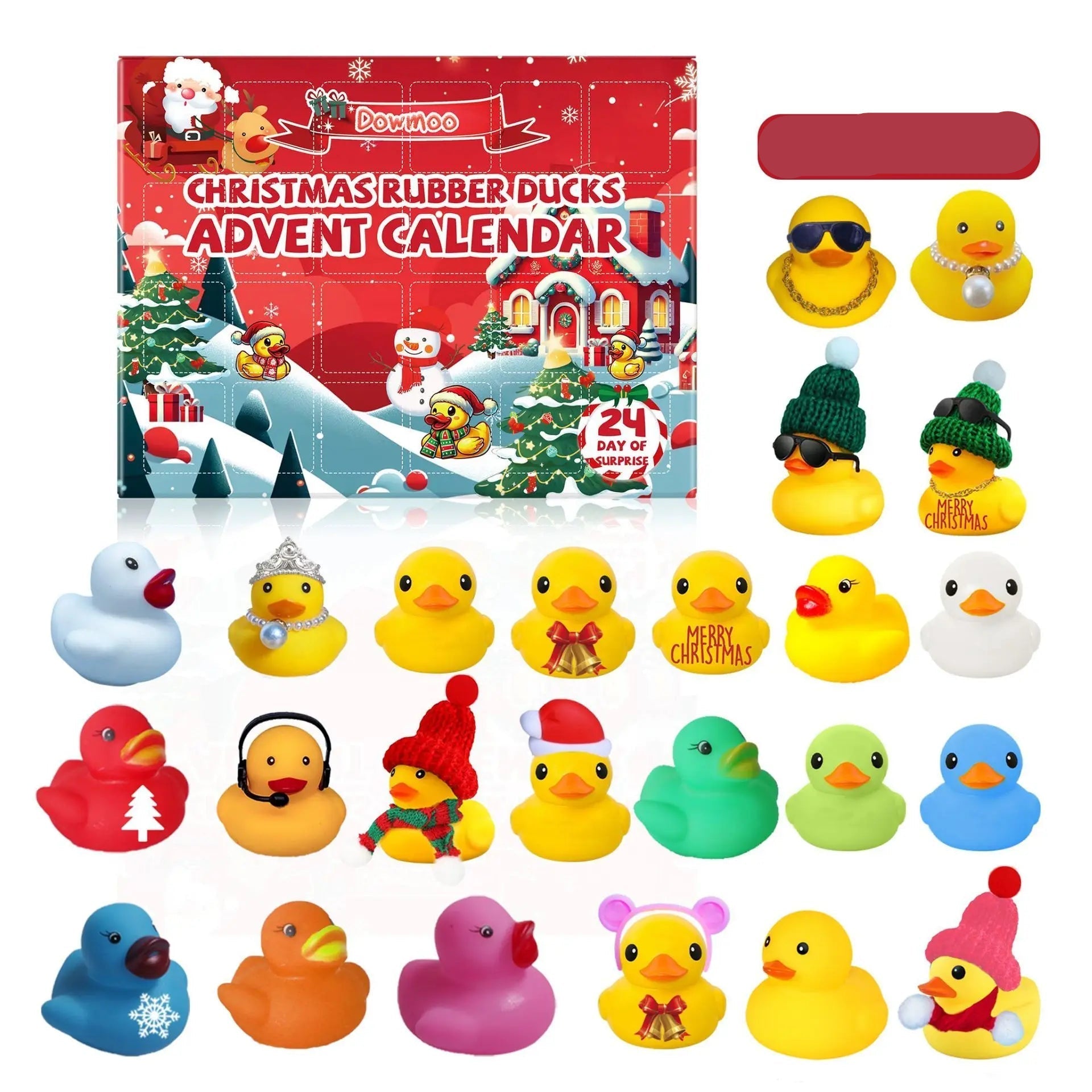 FestiveDucky | Joyful Unique Rubber Duck Advent Calendar for Kids 0