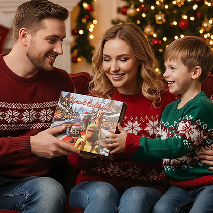 FestiveJoy | Colorful Unique Plastic Advent Calendar with Figurines 2