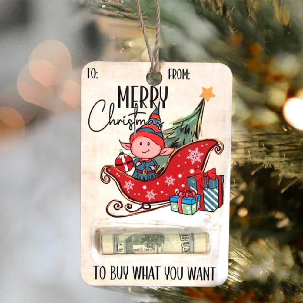 FestiveWood | Charming Rustic Wooden Holiday Money Holder Christmas Cards 5
