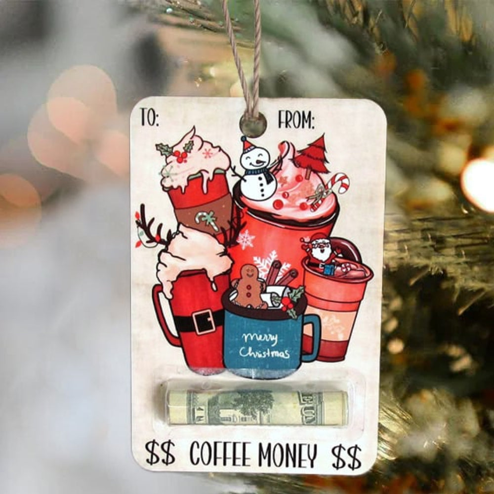 FestiveWood | Charming Rustic Wooden Holiday Money Holder Christmas Cards 7