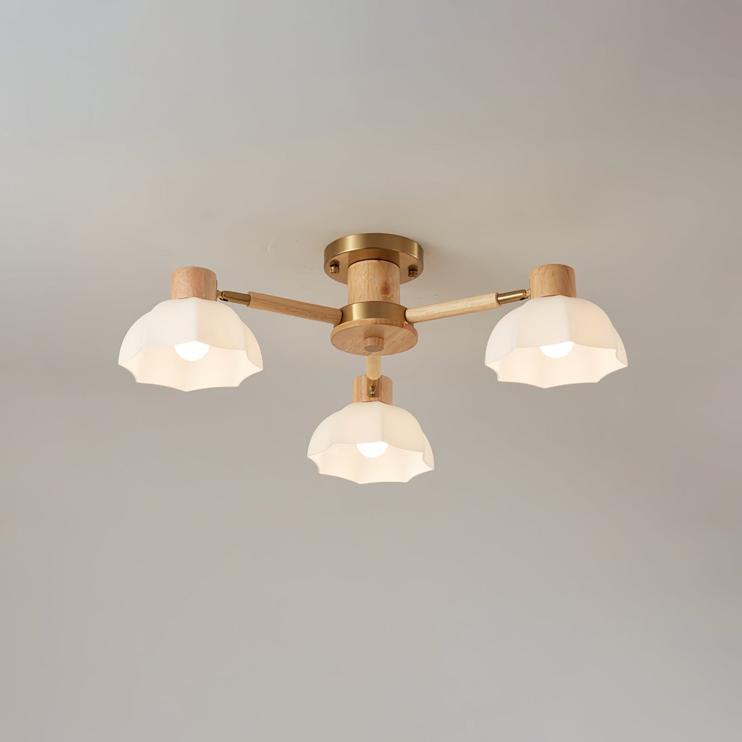 FloraAura - Lámpara de Techo con Forma de Flor y Difusión de Luz Acogedora