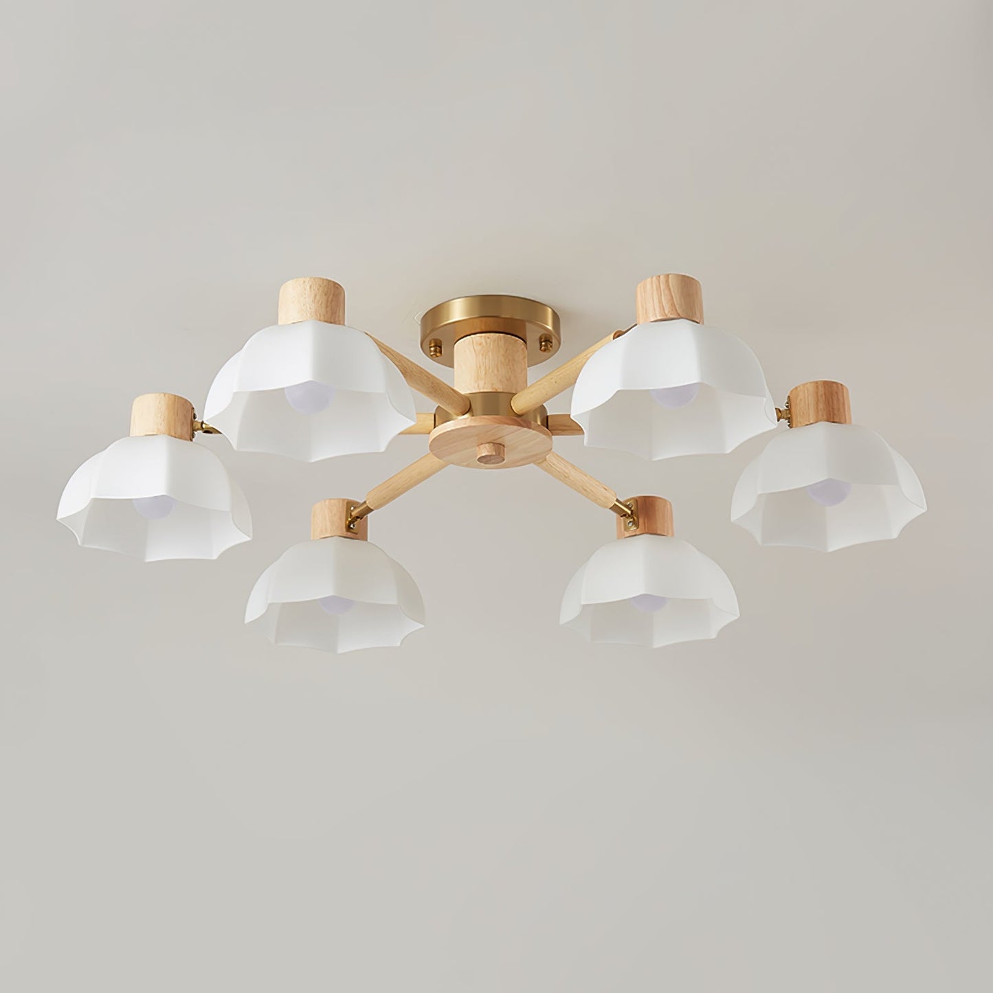 FloraAura - Lámpara de Techo con Forma de Flor y Difusión de Luz Acogedora