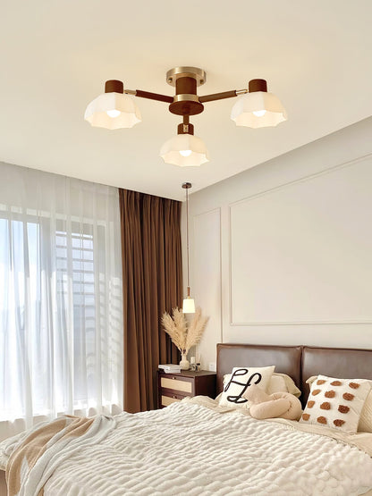 FloraAura - Lámpara de Techo con Forma de Flor y Difusión de Luz Acogedora