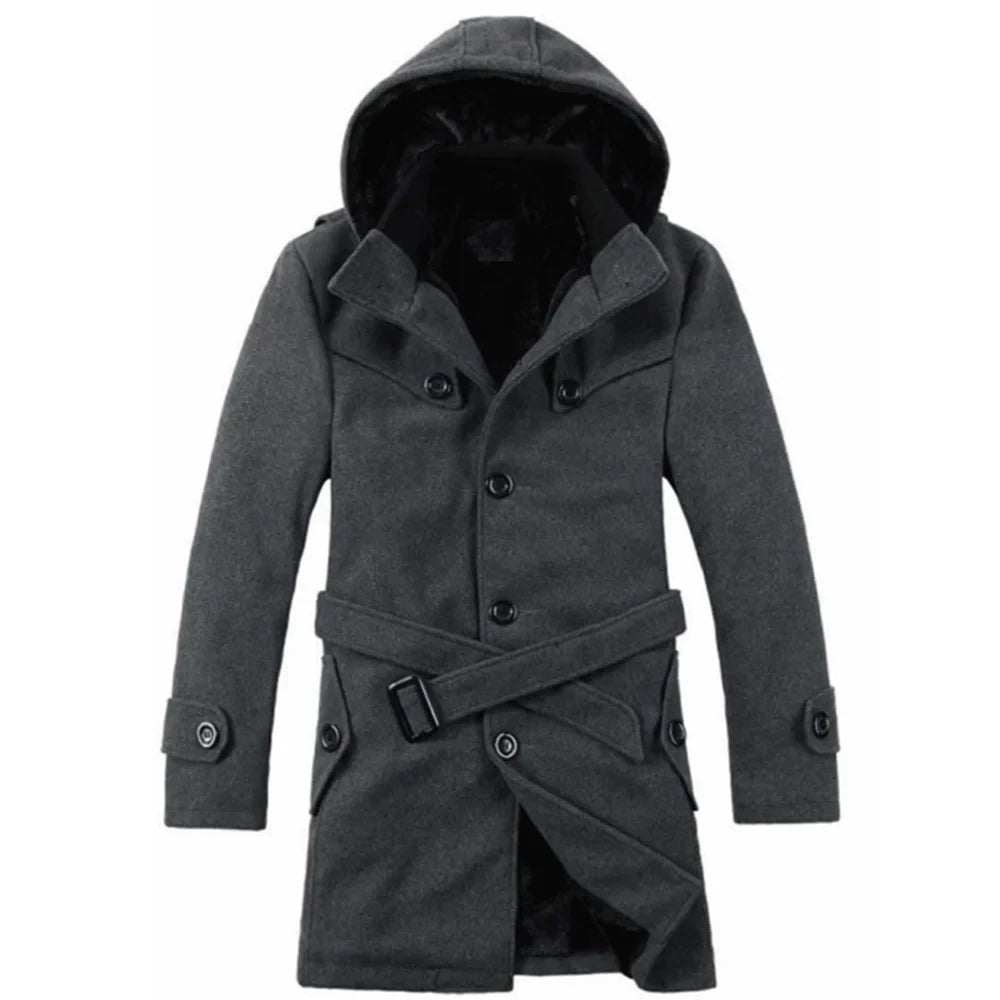 Floris | Men's hooded trench coat 2