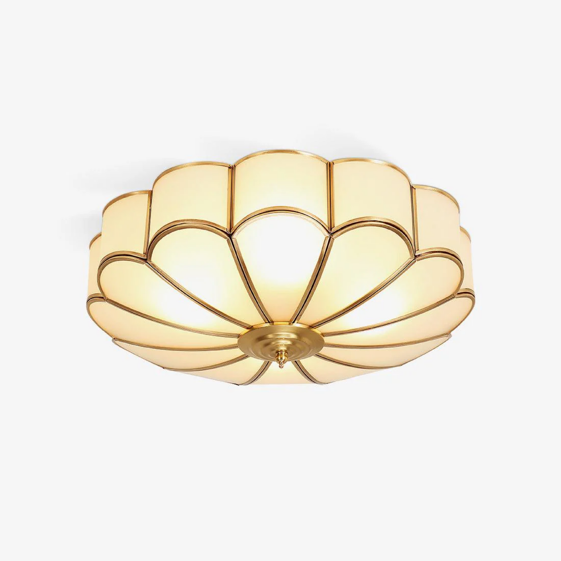 Flower-shaped glass ceiling lamp 5
