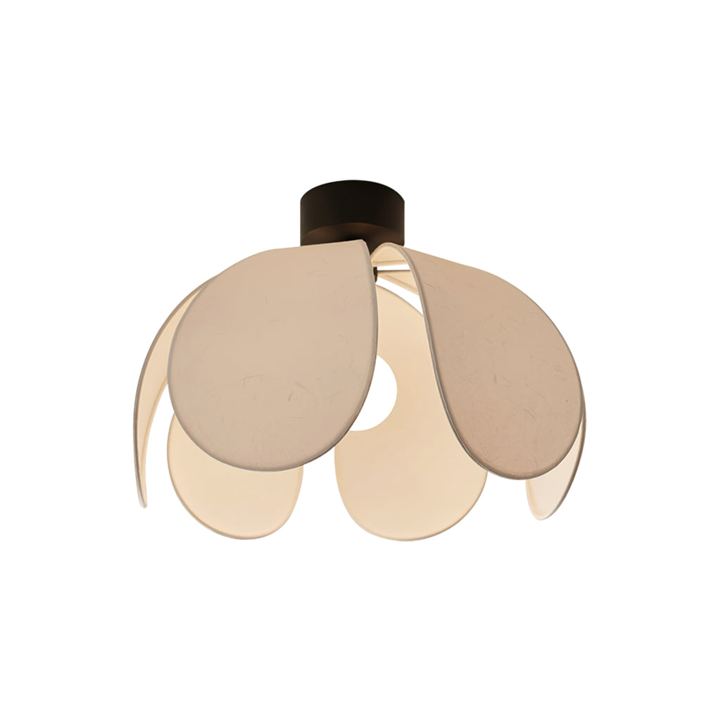 BloomLuxe - Loftlampe med elegante stofblade og varm stråling