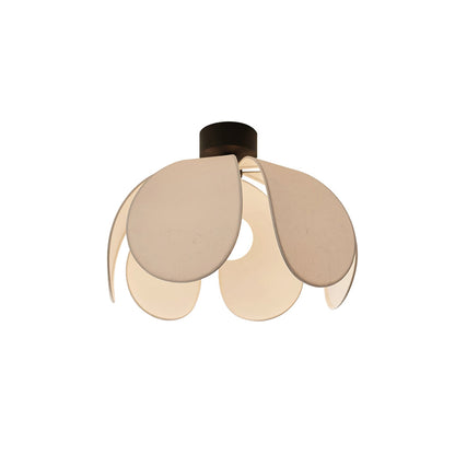 BloomLuxe - Loftlampe med elegante stofblade og varm stråling