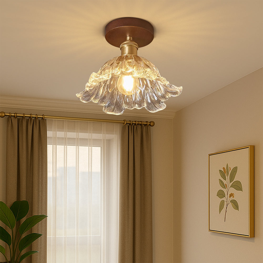 Flower Glass Ceiling Lamp 0