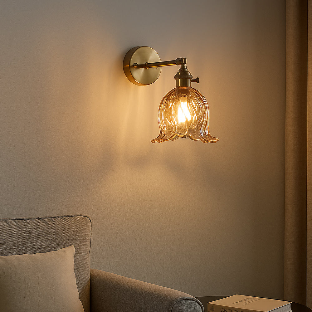 Flower Glass Wall Lamp 2