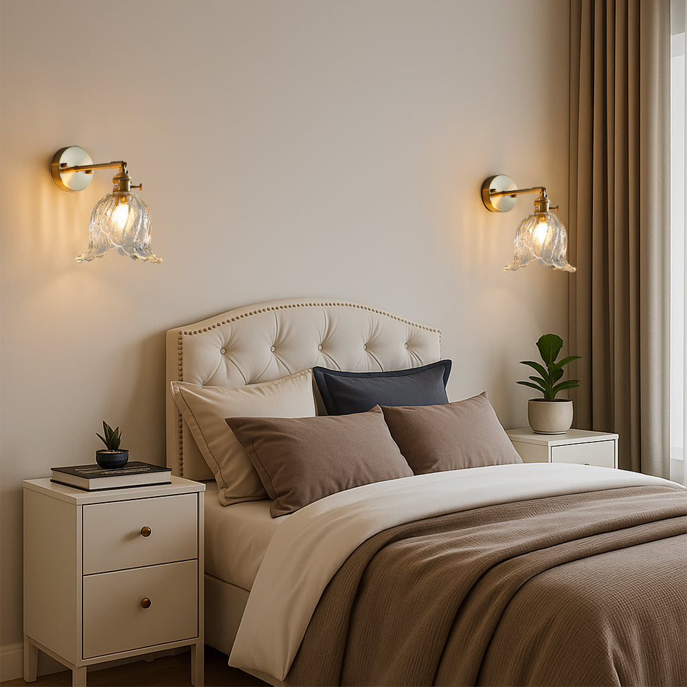 Flower Glass Wall Lamp 3