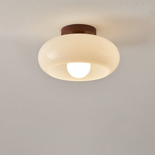 French Bauhaus cream ceiling lamp 0