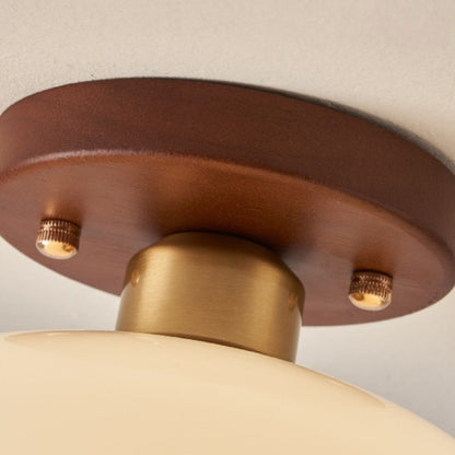 French Bauhaus cream ceiling lamp 4