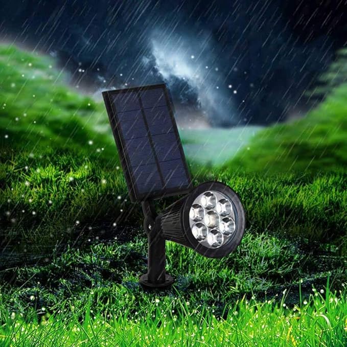 Variant image for Solar Powered Garden Spotlight - 9 Color LED Solar Spike Lights for Outdoor Security-4