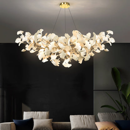 Gingko chandelier 1