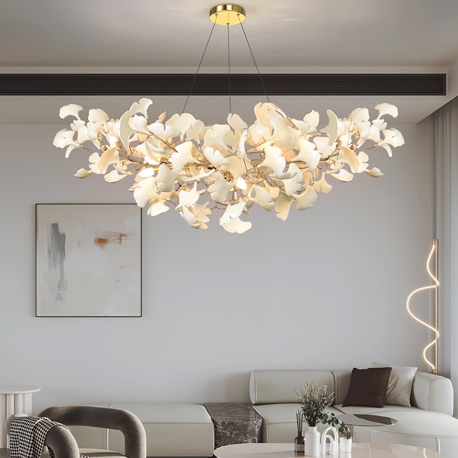 Gingko chandelier 2