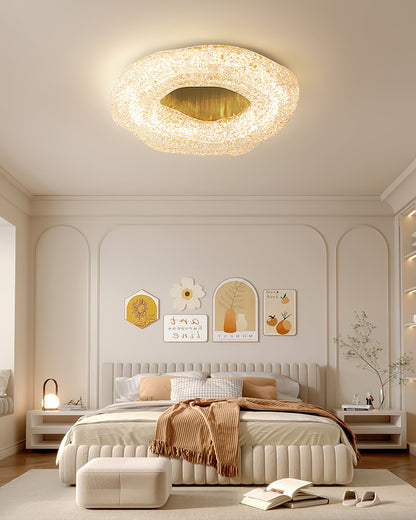 SculptureLuxe - Lampa sufitowa o artystycznym kształcie i ciepłym blasku