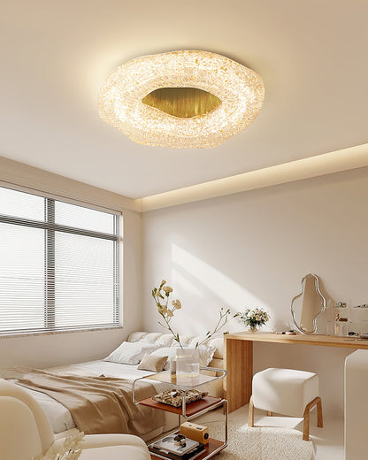 SculptureLuxe - Lampa sufitowa o artystycznym kształcie i ciepłym blasku